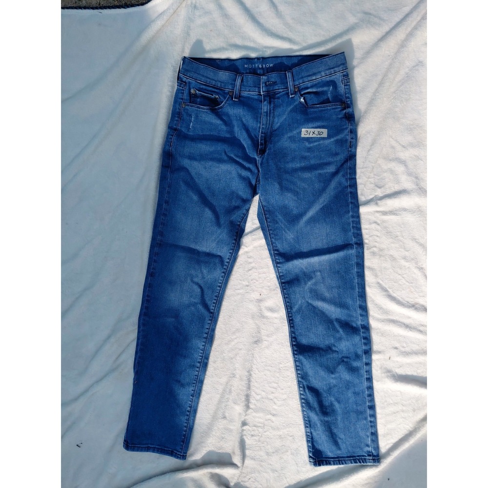 Mott and Bow Slim Fit Jeans Men's 31x30 Blue